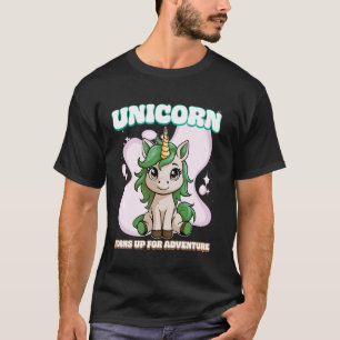Camiseta Chifres de Unicórnio para Cima para Aventura Unicó