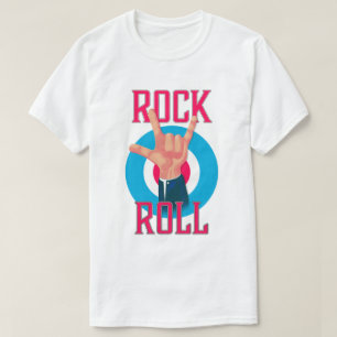 Camiseta Chifres do mal Rock and roll