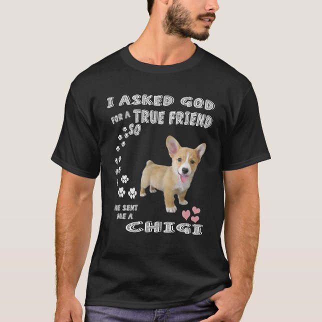Camiseta Chigi Dog Lovers Costume, Corgi Chihuahua Mãe Pai (Frente)