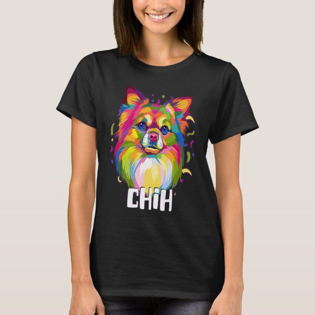 Camiseta Chih  Chihuahua Humor Chiwawa Dog  Animal Pun (Frente)