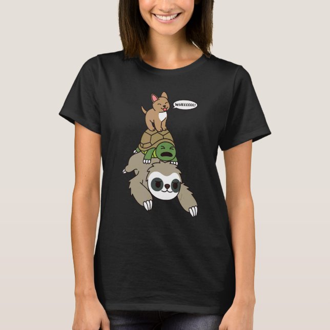 Camiseta Chihuahua Andando Sloth Tortoise (Frente)