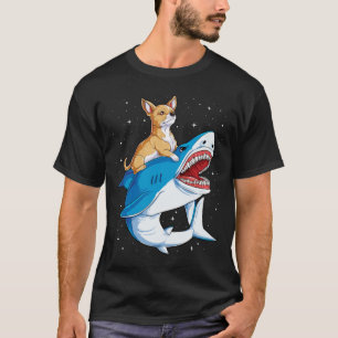 Camiseta Chihuahua Andando Tubarão Jawsome Dog Lover Gift