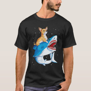 Camiseta Chihuahua Andando Tubarão Jawsome Dog Lover Gifts
