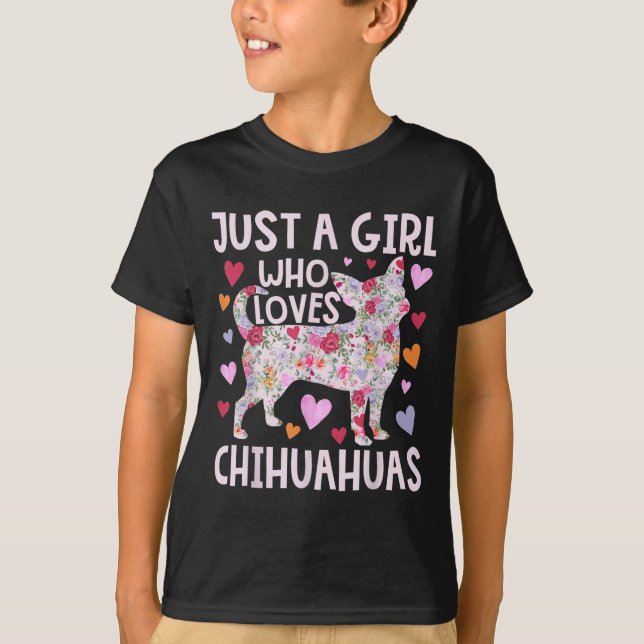 Camiseta Chihuahua Apenas Uma Garota Que Ama Chihuahuas Cac (Frente)