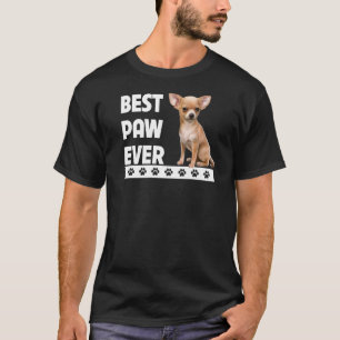 Camiseta Chihuahua Best Paw Ever Dia de os pais Cão Pai Pet