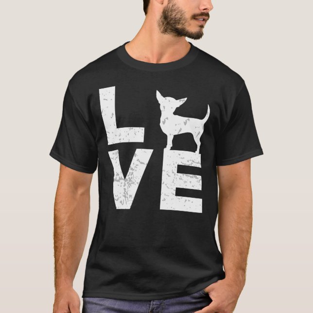 Camiseta Chihuahua Bonita Para Homens E Mulheres (Frente)