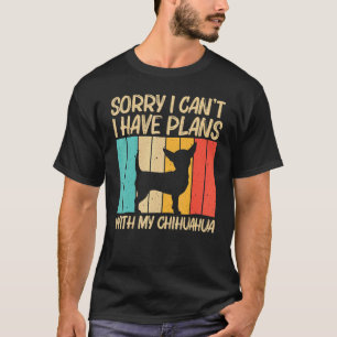 Camiseta Chihuahua Bonita Para Homens Mulheres Chihuahua Pe