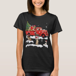 Camiseta Chihuahua Caminhão Vermelho Feliz Natal X mas U