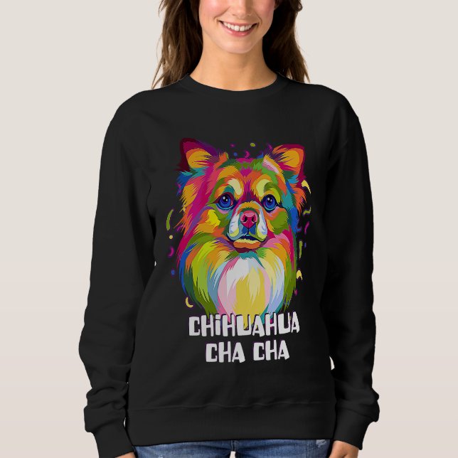 Camiseta Chihuahua Cha Cha  Chiwawa Humor Toy Breed Dog (Frente)