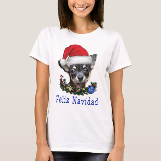 Camiseta Chihuahua Christmas (Frente)