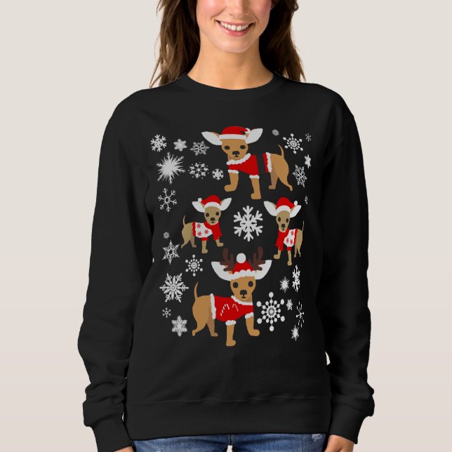 Camiseta Chihuahua Christmas (Frente)