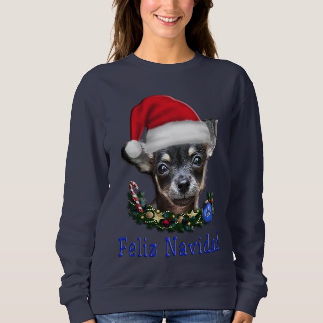 Camiseta Chihuahua Christmas (Frente)