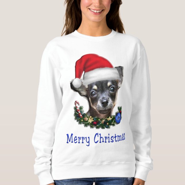 Camiseta Chihuahua Christmas (Frente)
