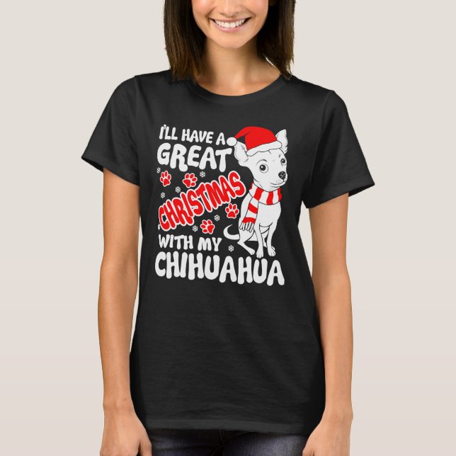 Camiseta Chihuahua Christmas (Frente)
