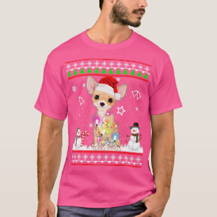 Camiseta Chihuahua Christmas Dog Light