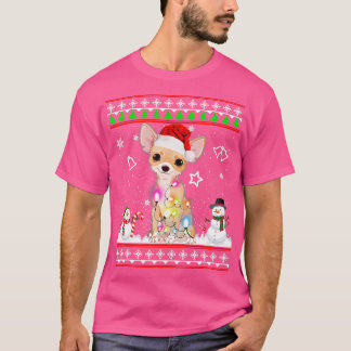Camiseta Chihuahua Christmas Dog Light