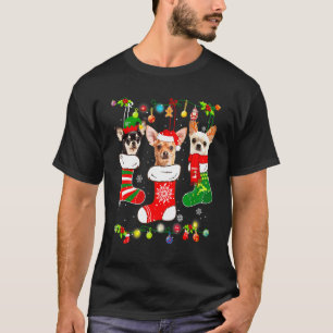 Camiseta Chihuahua Christmas Lights Xmas Dog