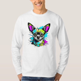 Camiseta Chihuahua Cyberpunk estilo Art Dog Lover