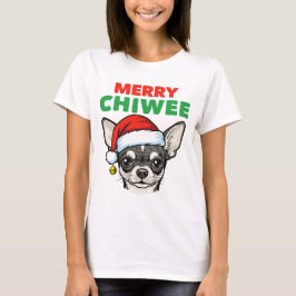 Camiseta Chihuahua de Natal