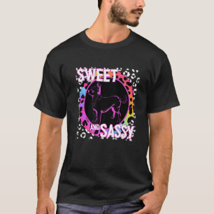 Camiseta Chihuahua Dog 90s Nostalgia Rainbow Leopard Impres