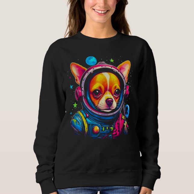 Camiseta Chihuahua Dog as Astronaut (Frente)