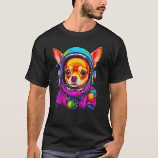 Camiseta Chihuahua Dog Astronaut in Space
