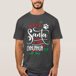 Camiseta Chihuahua Dog Christmas Dog criam amigos engraçado