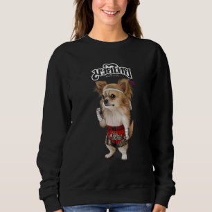 Camiseta Chihuahua Dog Como Muay Thai Kick BoxChamping