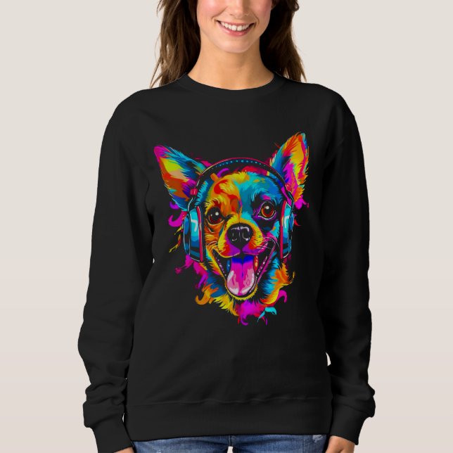 Camiseta Chihuahua Dog DJ Festival (Frente)