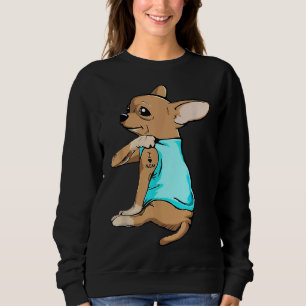 Camiseta Chihuahua Dog Eu Amo Mãe Tattoo Chihuahua