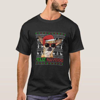 Camiseta Chihuahua Dog Feliz Navidog Funny Christmas