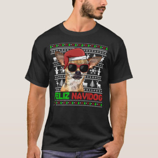 Camiseta Chihuahua Dog Feliz Navidog Funny Christmas Sweats