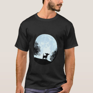Camiseta Chihuahua Dog Moon Cute Chiwawa Silhouette Love