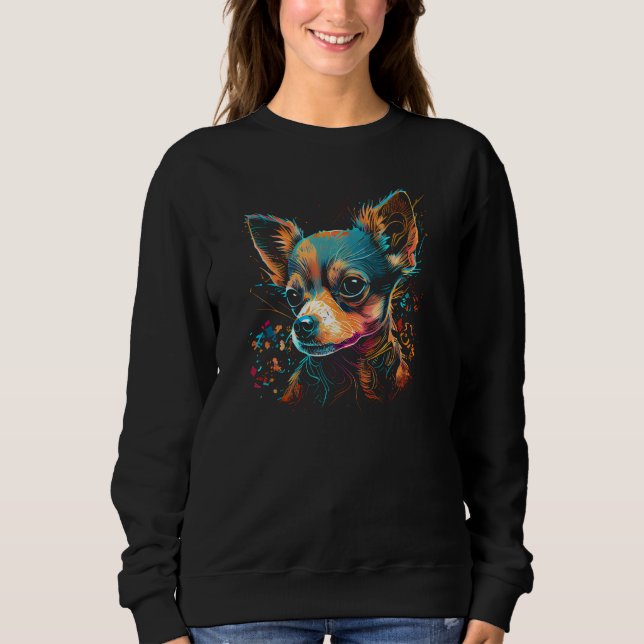 Camiseta Chihuahua Dog Owner Chihuahuas Graffiti Style Grap (Frente)