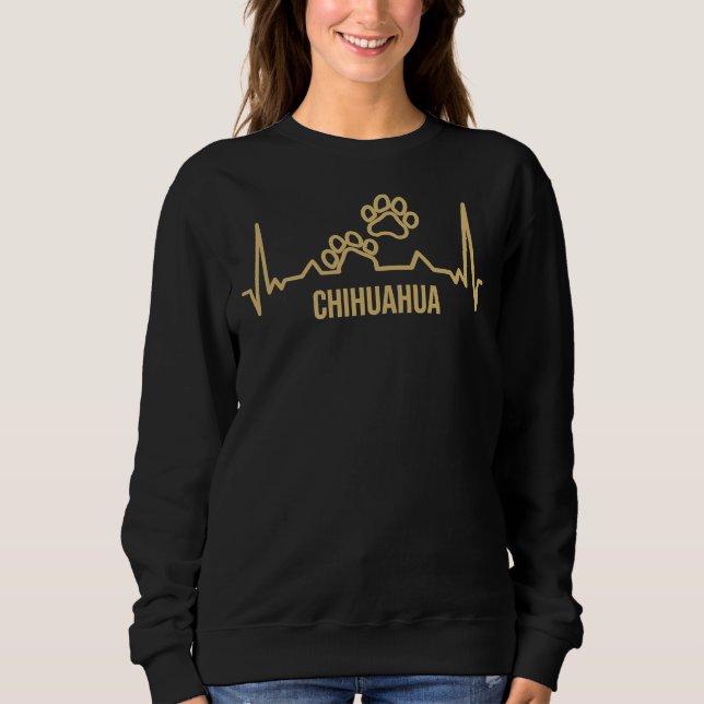 Camiseta Chihuahua Dog Paw Prints (Frente)