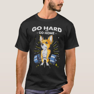 Camiseta Chihuahua Dog Pesando Ir Duro ou Ir para casa
