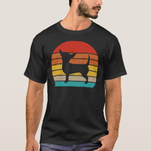 Camiseta Chihuahua Dog Retro Vintage Silhouette Breed