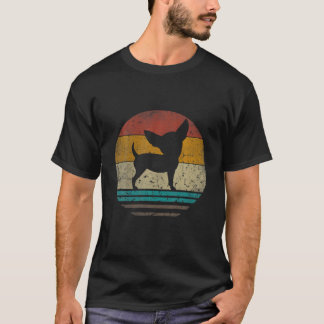Camiseta Chihuahua Dog Retro Vintage Silhout Pai GORDURA