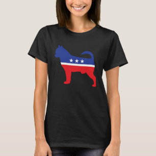 Camiseta Chihuahua Dog Símbolo Político Mascote de Eleição