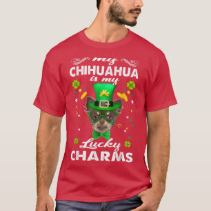 Camiseta Chihuahua É Minha Sorte De Dia de São Patrício De 