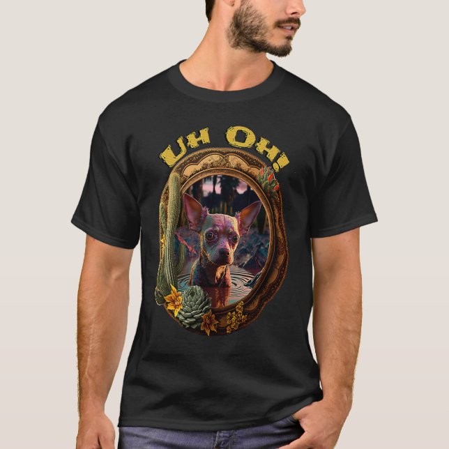 Camiseta Chihuahua em dificuldade (Frente)