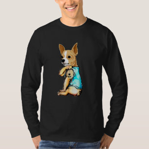 Camiseta Chihuahua Eu Amo Mamãe Tattoo