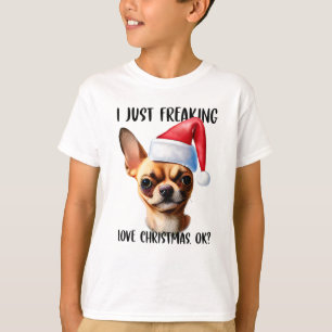 Camiseta Chihuahua, Eu Só Estraguei O Natal Ok Xmas