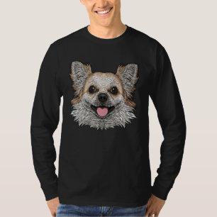 Camiseta Chihuahua Face Cute Chihuahua Raça Animal Para