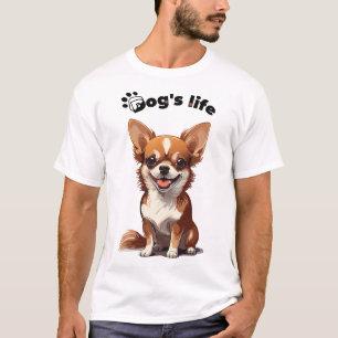 Camiseta Chihuahua Feliz � Design Fofo para Amantes de Cães