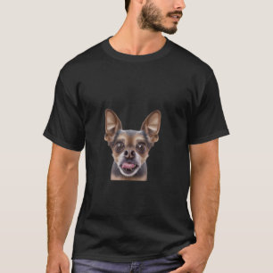 Camiseta Chihuahua filhote cachorrinho bonitinho pintando C