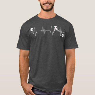 Camiseta Chihuahua Heartbeat Funny Dog Owner Lover Graphic