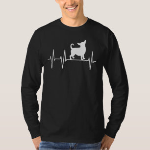 Camiseta Chihuahua Heartbeat Para Pequenos Cachorros E Vent