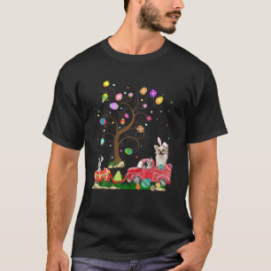 Camiseta Chihuahua Hunt Egg Tree Vintage Caminhão Páscoa