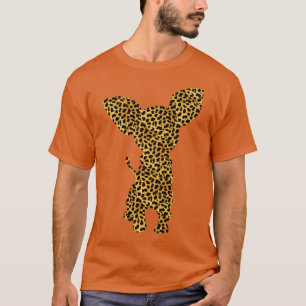 Camiseta Chihuahua Leopard Imprima Amante de os animais Pup